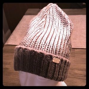 Abercrombie&Fitch silver metallic knit hat